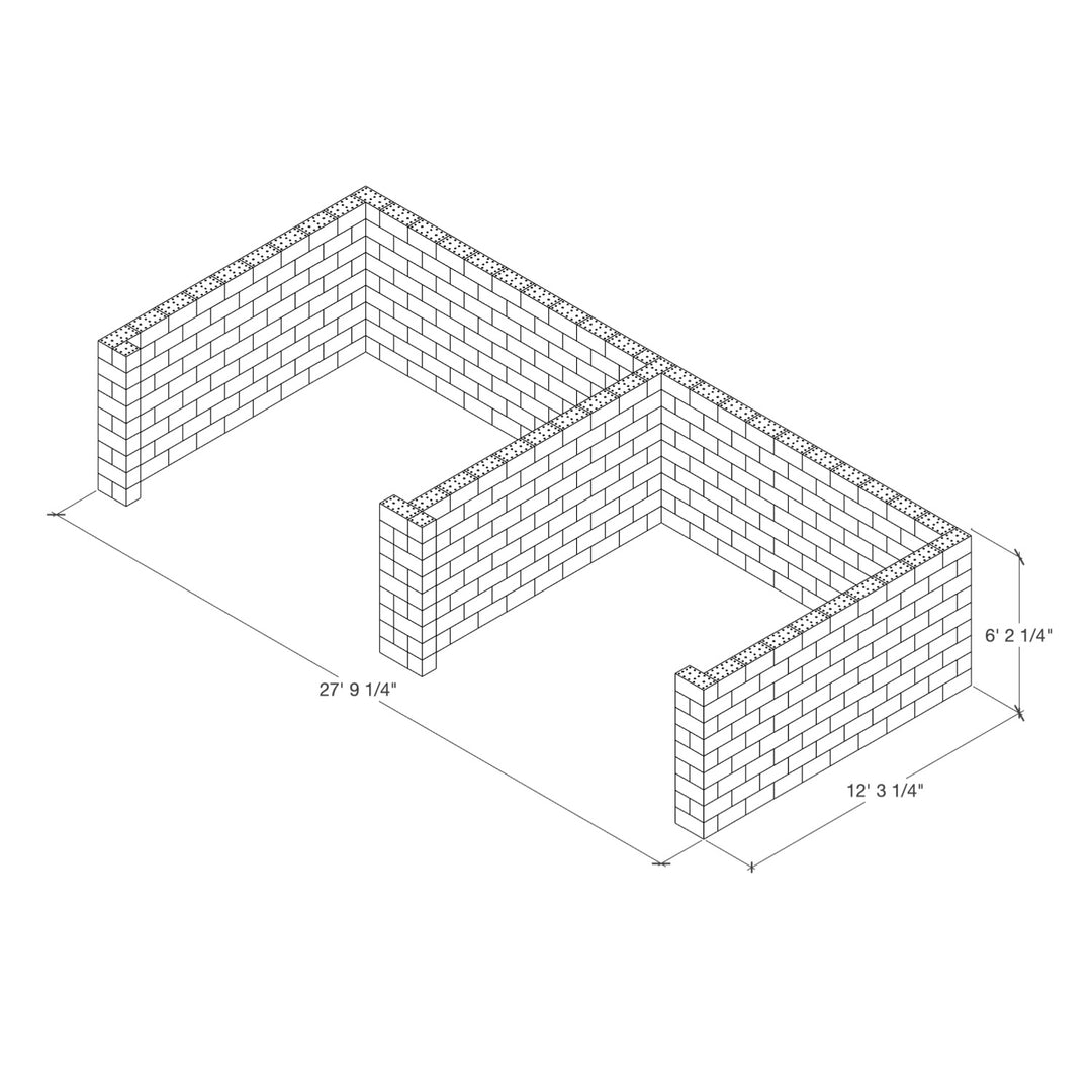 Byblock Project ByBlock Double Enclosure with Separation Wall Kit - ByFusion