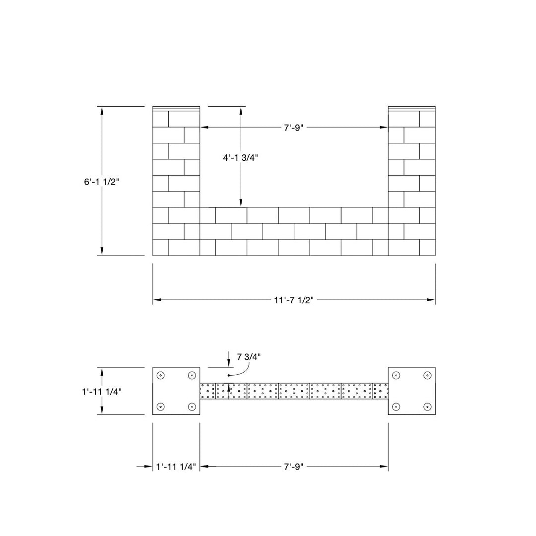 Check out 24" Columns with Half Wall from ByFusion!