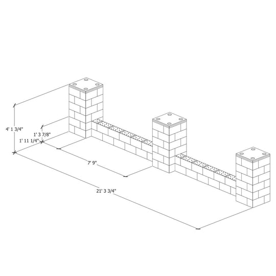 Check out 24" Columns with Half Wall from ByFusion!