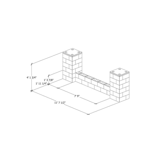 Check out 24" Columns with Half Wall from ByFusion!