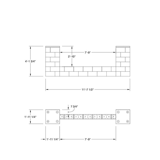 Check out 24" Columns with Half Wall from ByFusion!