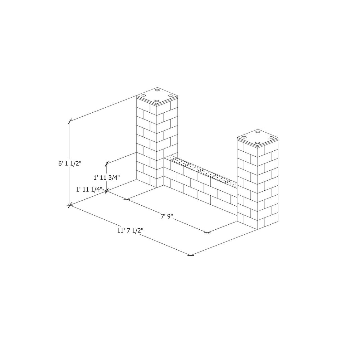 Check out 24" Columns with Half Wall from ByFusion!